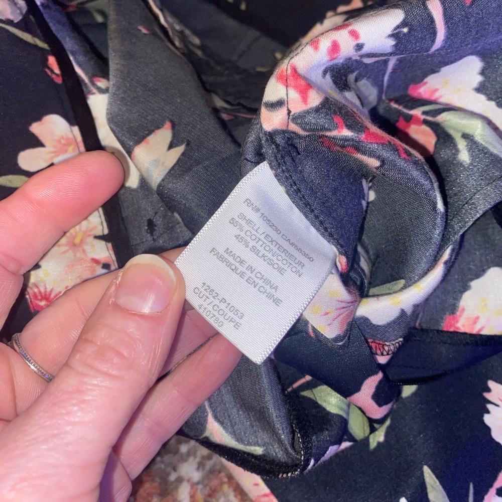 💎RARE💎NWOT JOIE Silk Blend Tailored Floral Pants, Size 2 - Picture 8 of 12